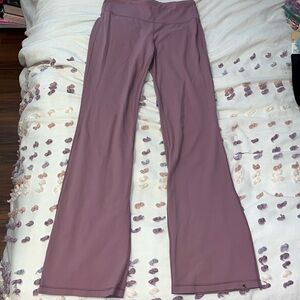 Athleta pink flare leggings xs